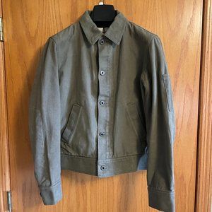 Flannel-lined Flint Waxed Canvas Range Jacket - XS